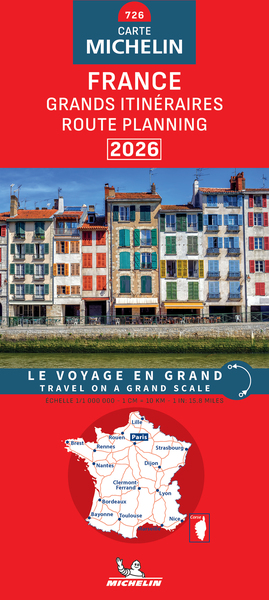 CARTE NATIONALE FRANCE - GRANDS ITINERAIRES 2026