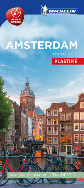 AMSTERDAM - PLAN DE VILLE PLASTIFIE