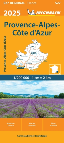 CARTE REGIONALE PROVENCE-ALPES-COTE D´AZUR 2025