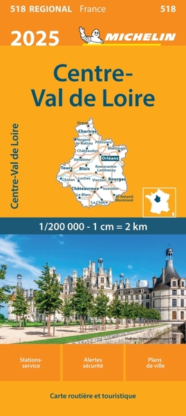 518 CARTE REGIONALE CENTRE - VAL DE LOIRE 2025