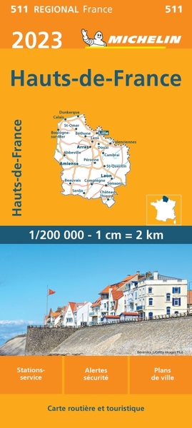 511 CARTE HAUTS-DE-FRANCE 2023 MICHELIN