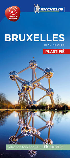 BRUXELLES - PLAN DE VILLE PLASTIFIE