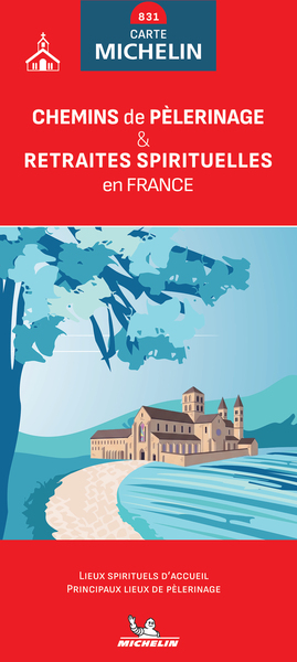 CARTE NATIONALE CHEMINS DE PELERINAGE & RETRAITES SPIRITUELLES EN FRANCE