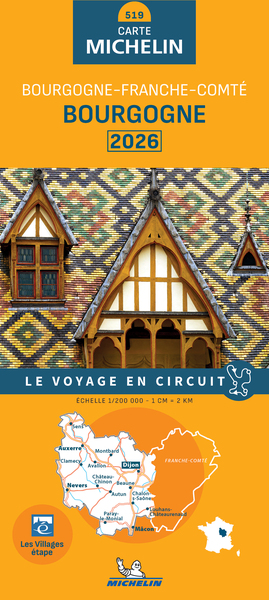 CARTE REGIONALE BOURGOGNE 2026 - BOURGOGNE - FRANCHE-COMTE