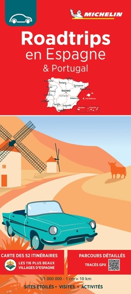 CARTE NATIONALE EUROPE - CARTE NATIONALE ROADTRIPS EN ESPAGNE & PORTUGAL