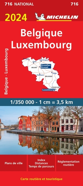716-CARTE NATIONALE EUROPE - CARTE NATIONALE BELGIQUE, LUXEMBOURG 2024