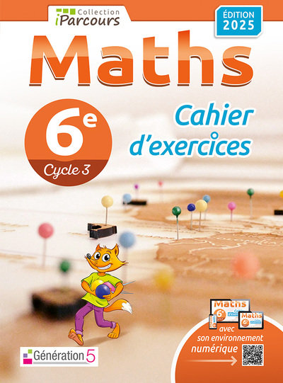 CAHIER D´EXERCICES IPARCOURS MATHS 6E (EDITION 2025)