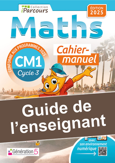 GUIDE DE L´ENSEIGNANT CAHIER IPARCOURS MATHS CM1 (2025)