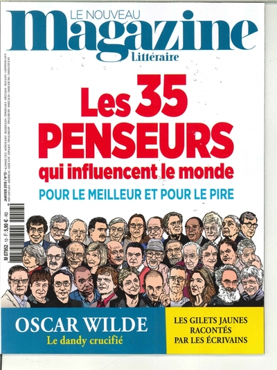 NOUVEAU MAGAZINE LITTERAIRE N 13 - LES 35 PENSEURS - JANVIER 2019