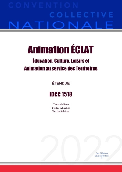 POD - COMPTE FERME  !!!!!!! CONVENTION COLLECTIVE NATIONALE ANIMATION ECLAT - EDUCATION, CULTURE, LOISIRS ET ANIMATION AU SERVIC