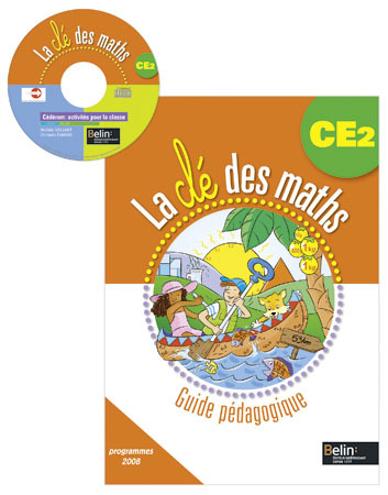 CLE DES MATHS CE2 PACK GUIDE LIV + CD