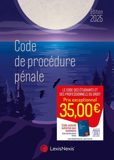 CODE DE PROCEDURE PENALE 2025 - JAQUETTE  BLUE LAKE