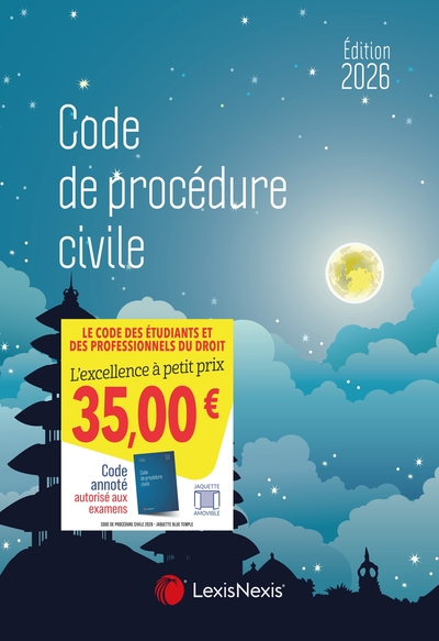 CODE DE PROCEDURE CIVILE 2026 - JAQUETTE BLUE TEMPLE