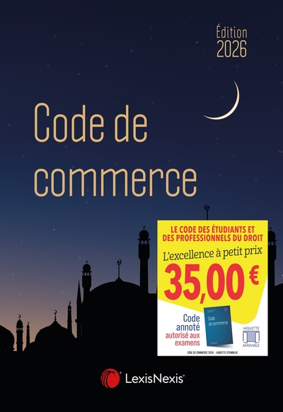 CODE DE COMMERCE 2026 - JAQUETTE ISTAMBLUE