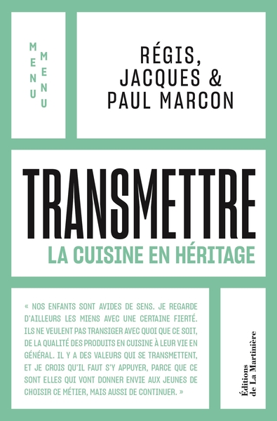 TRANSMETTRE - LA CUISINE EN HERITAGE - MENU MENU