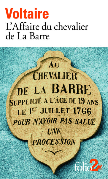 AFFAIRE DU CHEVALIER DE LA BARRE