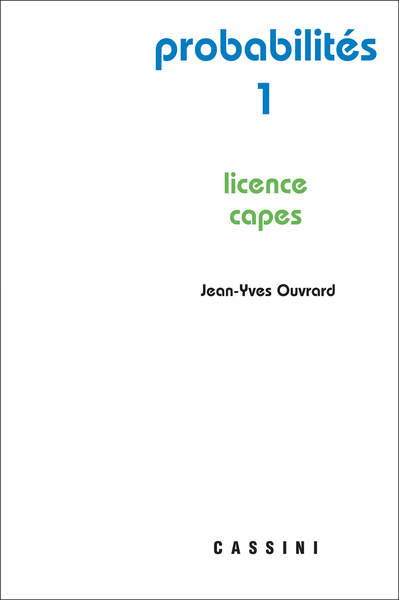 PROBABILITES 1 LICENCE CAPES    2ED