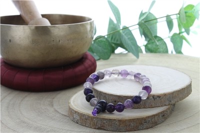 BRACELET MALA EN FLUORITE