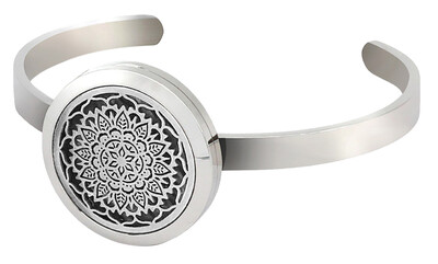 DIFFUSEUR BRACELET MANDALA ARGENTE