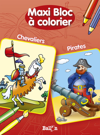 DOUBLE BLOC A COLORIER PIRATES / CHEVALIERS