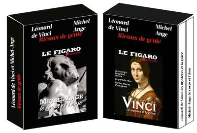 COFFRET DE 2 HORS SERIE RIVAUX DE GENIE: LEONARD DE VINCI ET MICHEL ANGE