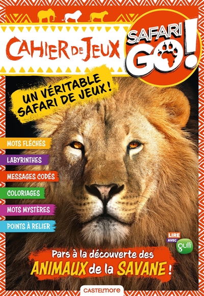 CAHIER DE JEUX LION SAFARI GO !
