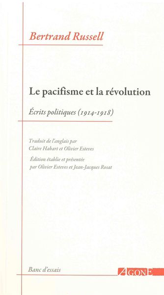 PACIFISME ET LA REVOLUTION (LE)