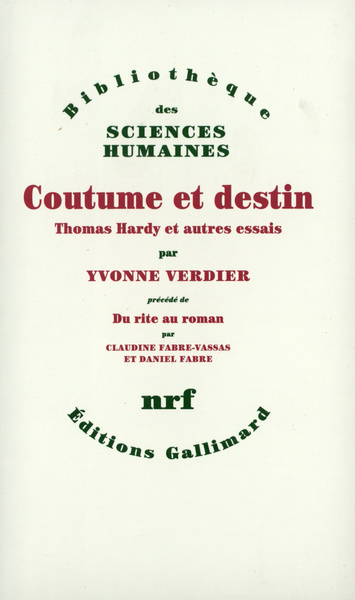 COUTUME ET DESTIN(THOMAS HARDY ET AUTRES ESSAIS)