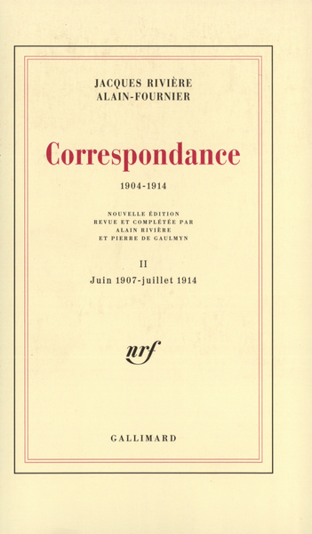 CORRESPONDANCE 1904-1914 T2 - ALAIN FOURNIER / RIVIERE