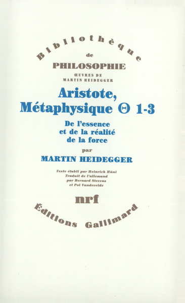 ARISTOTE, METAPHYSIQUE [THETA] 1-3