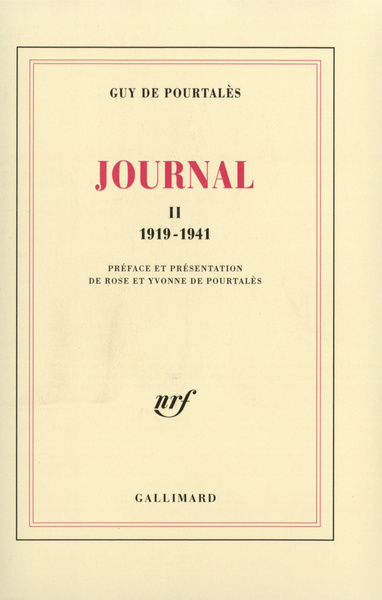 JOURNAL, II 1919-1941 POURTALES