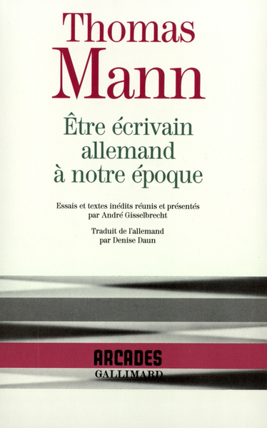 ETRE ECRIVAIN ALLEMAND A NOTRE EPOQUE