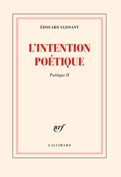 INTENTION POETIQUE