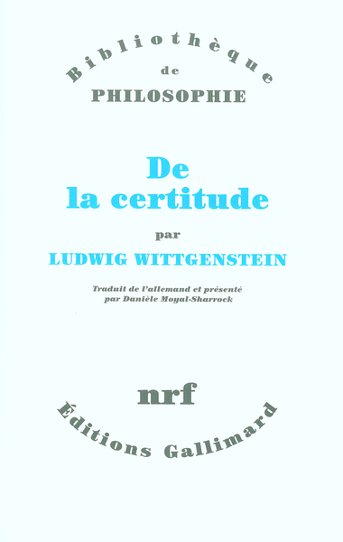 DE LA CERTITUDE