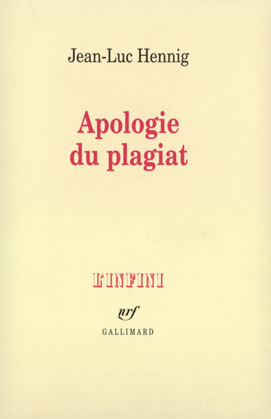 APOLOGIE DU PLAGIAT