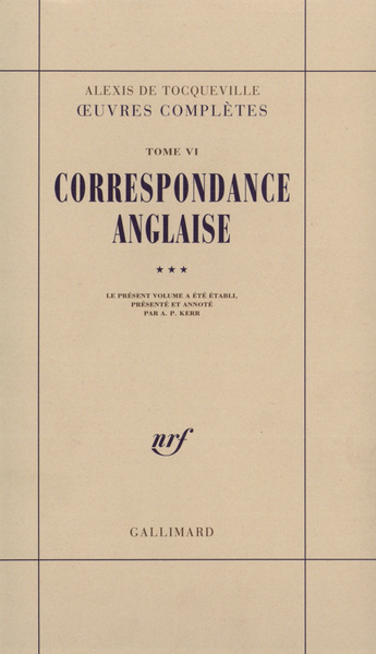 CORRESPONDANCE ANGLAISE VI N3 OEUV COMPL