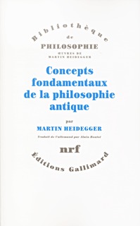 CONCEPTS FONDAMENTAUX DE LA PHILOSOPHIE ANTIQUE