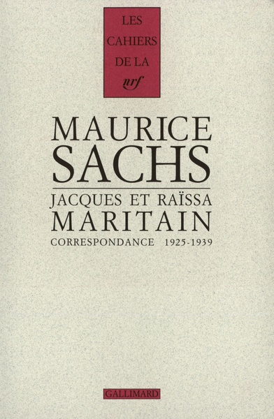 CORRESPONDANCE SACHS 1925-1939