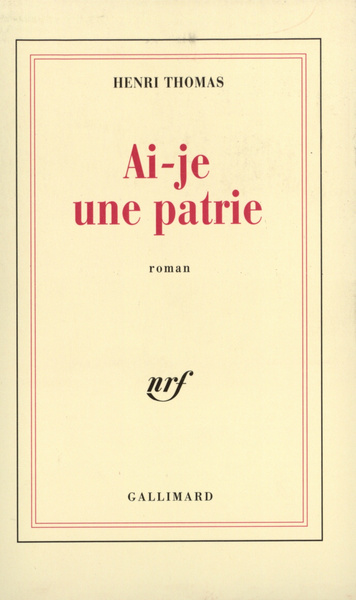 AI-JE UNE PATRIE