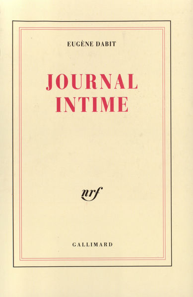 JOURNAL INTIME((1928-1936))