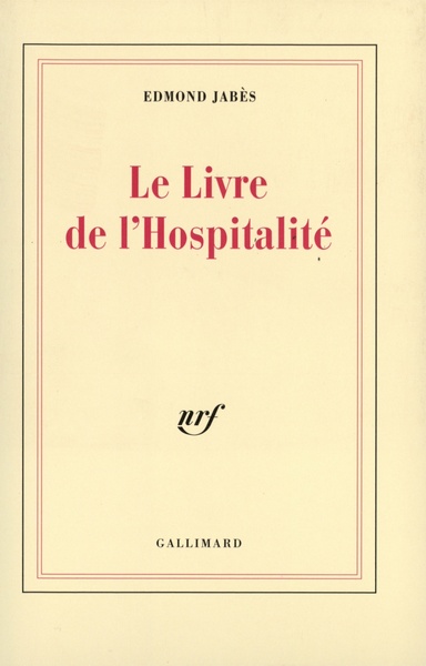 LIVRE DE L'HOSPITALITE