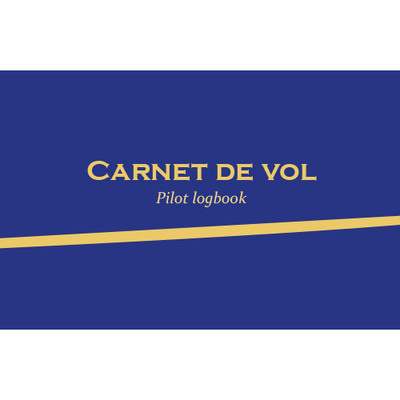 CARNET DE VOL - PILOT LOGBOOK (AVION ET ULM CLASSE 3 MULTIAXE) VERSION BLEUE