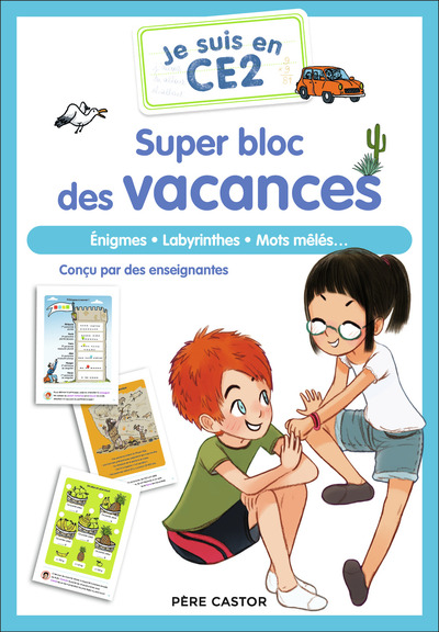 SUPER BLOC DES VACANCES - JE SUIS EN CE2 - ENIGMES - LABYRINTHES - MOTS MELES...