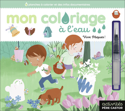 MON COLORIAGE A L´EAU - VIVE PAQUES !