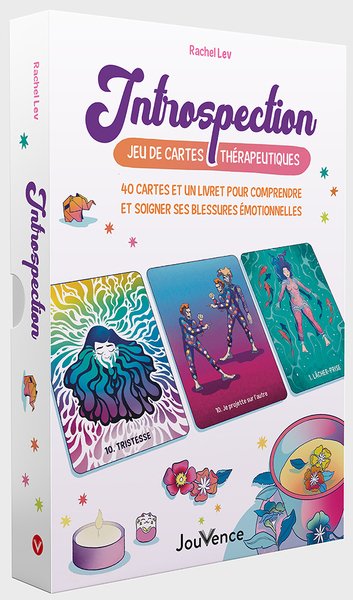 INTROSPECTION : JEU DE CARTES THERAPEUTIQUES - 40 CARTES ET UN LIVRET POUR COMPRENDRE ET SOIGNER SES