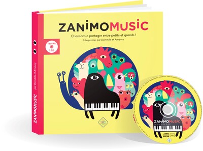 ZANIMOMUSIC ,CHANSONS A PARTAGER , 1 LIVRE ET 1 CD