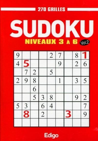 SUDOKU VOL.2 - NIVEAUX 3 A 6-270 GRILLES