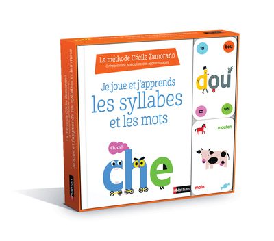 JE JOUE ET J´APPRENDS LES SYLLABES ET LES MOTS - COFFRET - LA METHODE CECILE ZAMORANO