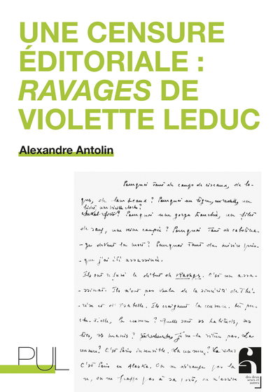 CENSURE EDITORIALE : RAVAGES DE VIOLETTE LEDUC