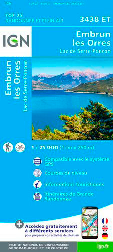 3438ET EMBRUN.LES ORRES.LAC DE SERRE-PONCON